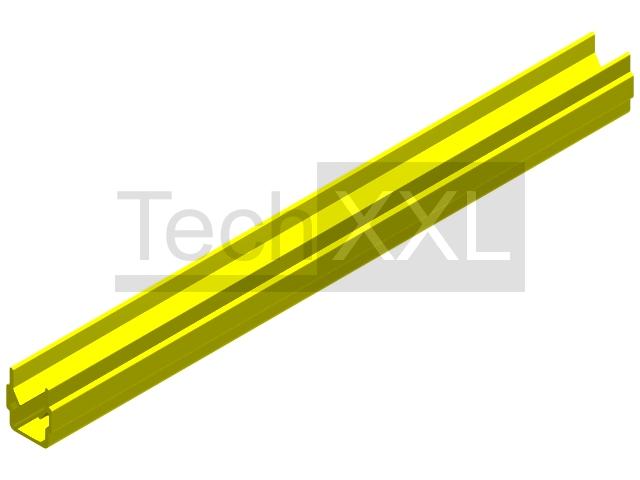 Coverprofiel 8 geel 2000mm compatibel met Item 0.0.489.43