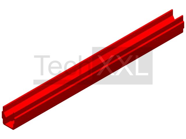 Coverprofiel 8 rood 2000mm compatibel met Item 0.0.489.46