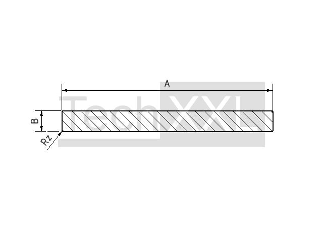 Vlak profiel 40x10 Rz0,8 wie HH300FP4010