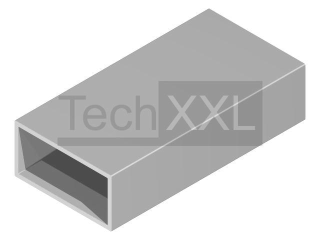Rechthoekige buis 12x10x1 Rw/Rz0,5