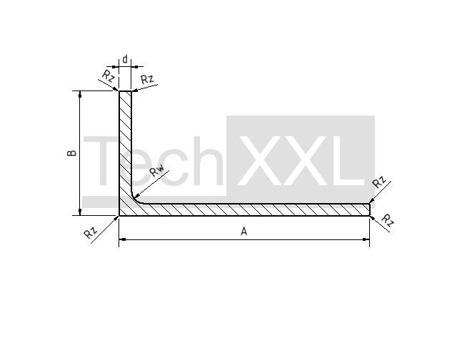 Hoekbeugel profiel 100x50x5 Rw/Rz0,6 wie HH300WP81